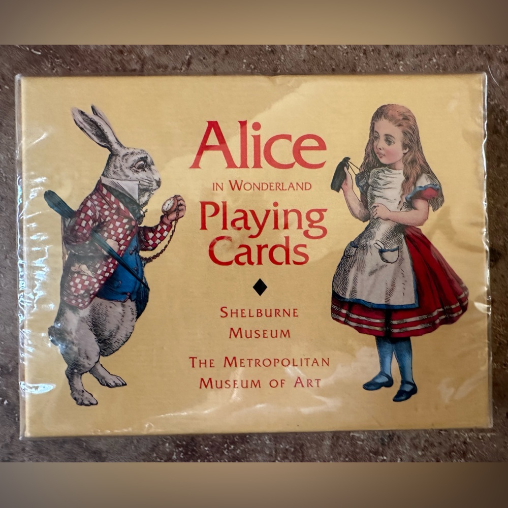 Vintage 1997 Alice In Wonderland playing cards Metropolitan Museum of Art